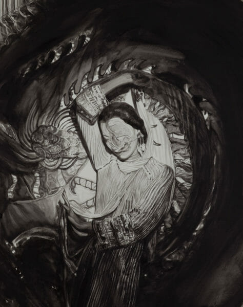 Mother-dragon-50x38cm-aquarellesurpapierarches-2015