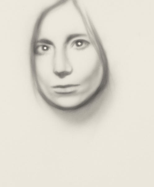 Tapetum Lucidum - (Beth Gibbons) - 2019 - watercolor on Arches paper - 65 x 56 cm