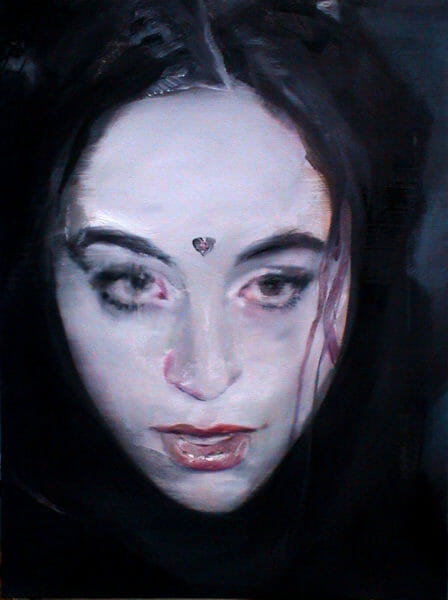 Alice in Blue - oil on canvas - 2002 - 80 x 60 cm